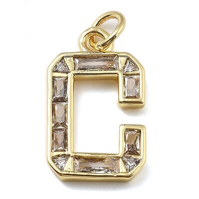 Brass Micro Pave Cubic Zirconia Pendants