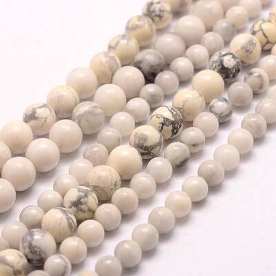 Natural Howlite Beads Strands