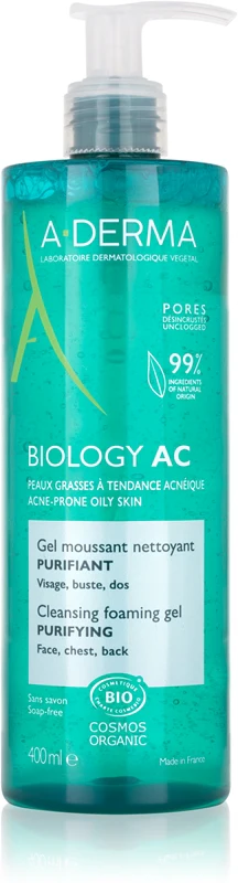 A-Derma Biology AC ORGANIC Foaming Cleansing Gel 400ML