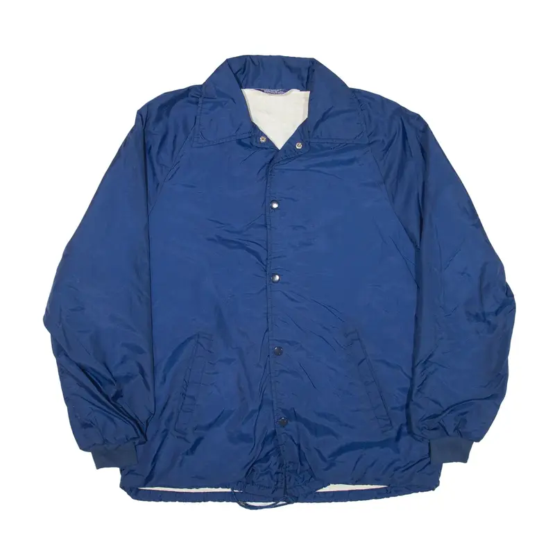 RAINBOW SPORTSWEAR Coach Jacket Blue Nylon Mens S