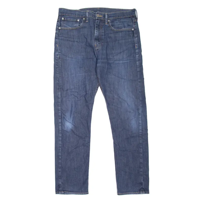 LEVI'S 522 Mens Jeans Blue Slim Tapered Stone Wash W32 L32