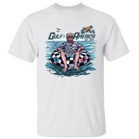 45th 47th President Trump Chillin on the Gulf of America  2025 Shirt, Crewneck Graphic Printed Unisex Cotton T-shirt for Men ...