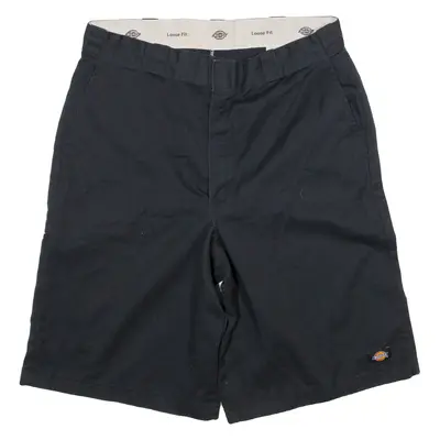 DICKIES Mens Workwear Shorts Black Loose M W34