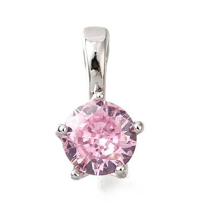 Brass Micro Pave Cubic Zirconia Charms