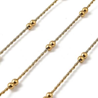 304 Stainless Steel Double Beads Cable Chains
