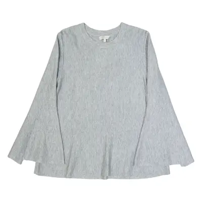 HOBBS LONDON Flare Sleeve Womens Jumper Grey Tight Knit Wool L