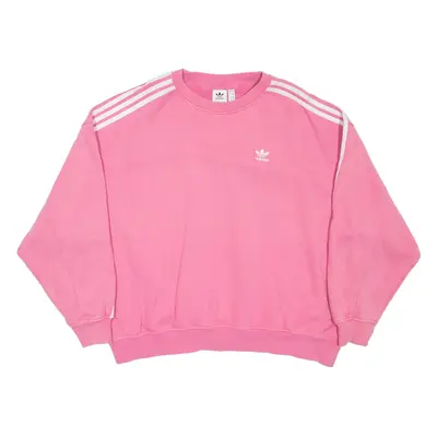 ADIDAS Womens Sweatshirt Pink UK 8