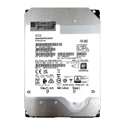 P37668-001 HP 18TB 7200RPM 12Gb/s SAS 3.5-inch Hard Drive