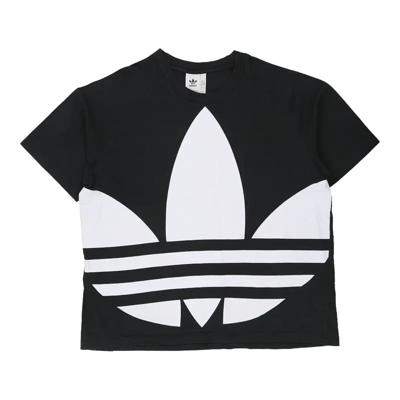 Adidas Graphic T-Shirt - XL Black Cotton