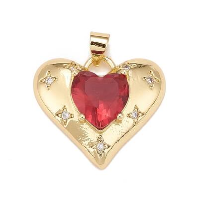 Brass Micro Pave Cubic Zirconia Pendants