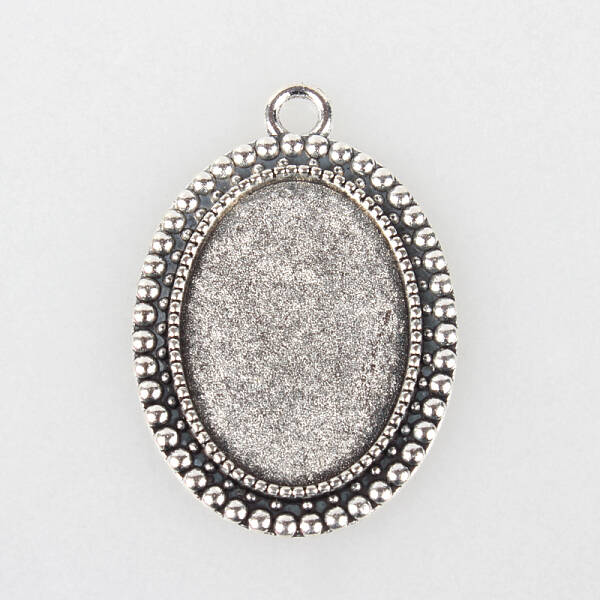 Tibetan Style Alloy Pendant Cabochon Settings
