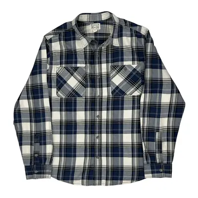 Plaid Converse Checked Shirt - Large Blue Cotton