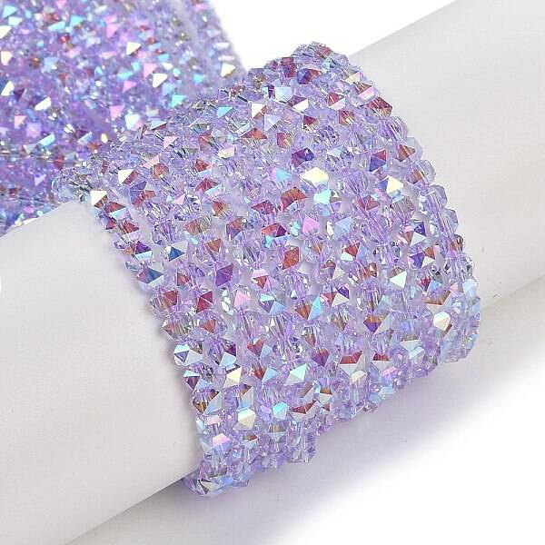 Electroplate Glass Beads Strands
