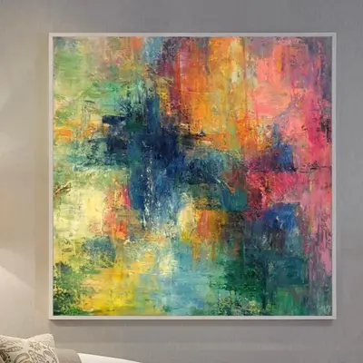 Colorful Abstract Paintings On Canvas In Bright Сolors Art Modern Fine Art Vivid Art Pastel Colors Handmade Artwork | BRIGHT...