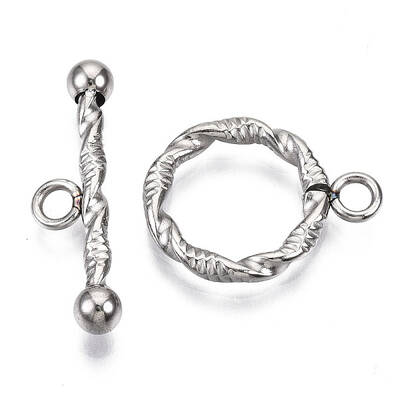 Non-Tarnish 201 Stainless Steel Toggle Clasps