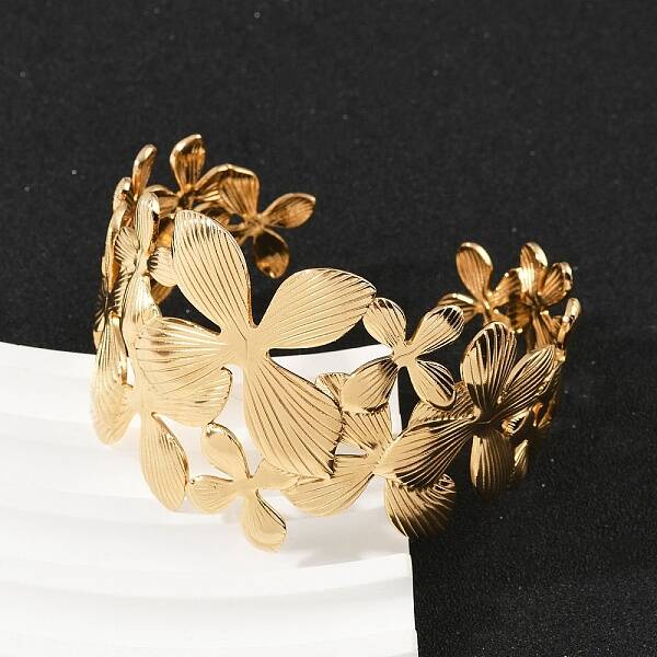 304 Stainless Steel Cuff Bangles for Women