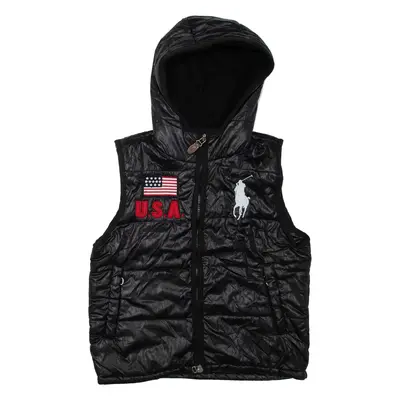 POLO RALPH LAUREN Mens Gilet Black USA Hooded S