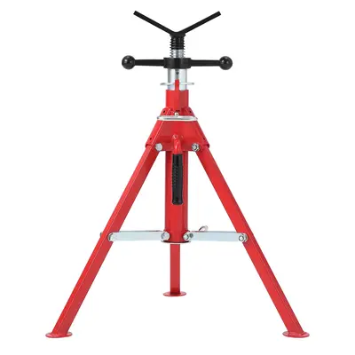 Garvee V-Head Pipe Jack Stand – Heavy Duty Steel – Adjustable Height 24-42in – 2500 lbs Load – Folding Portable Tripo...