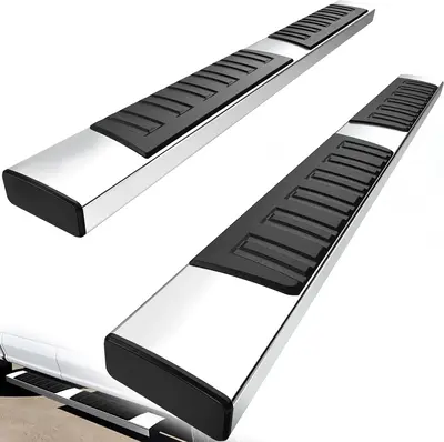 Running Boards Compatible with 2007-2021 Toyota Tundra Double Cab Side Steps Nerf Bars Side Bars 6 inches