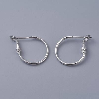 Brass Hoop Earrings