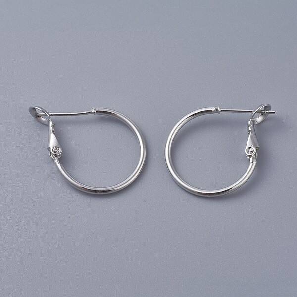 Brass Hoop Earrings