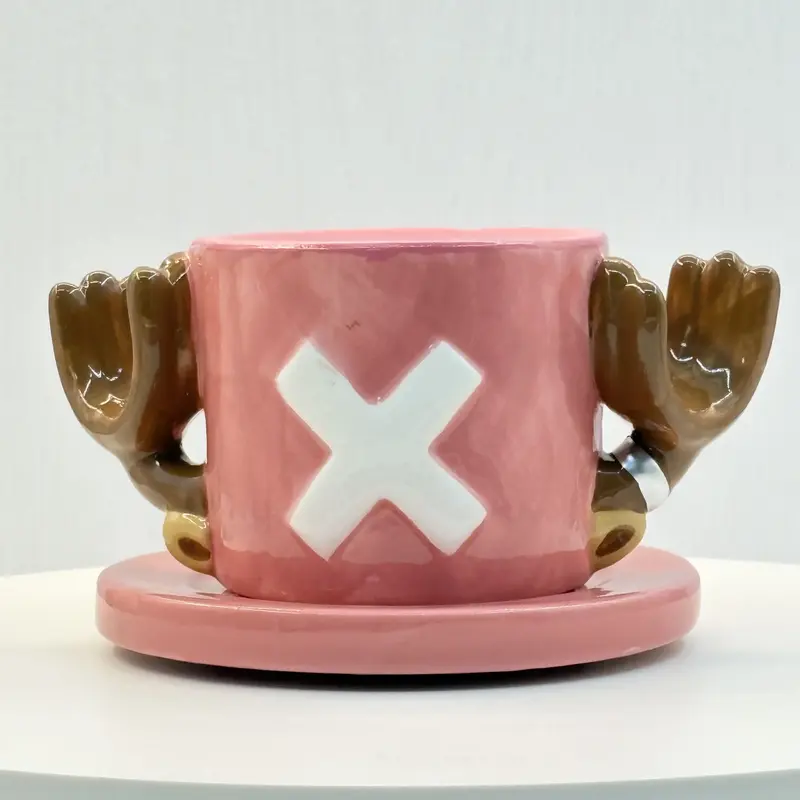 Tony Chopper Hat Coffee Mug ，Straw Hat Crew Cup Set, Washable, Fun&Creative Coffee Cup Featuring Luffy,Ace,Sabo&Chopper,Cer...