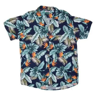 GUYS&SOUL Mens Shirt Black Floral 2XL