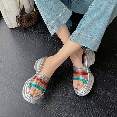 CHIKO Jasone Open Toe Flatforms Slides Sandals
