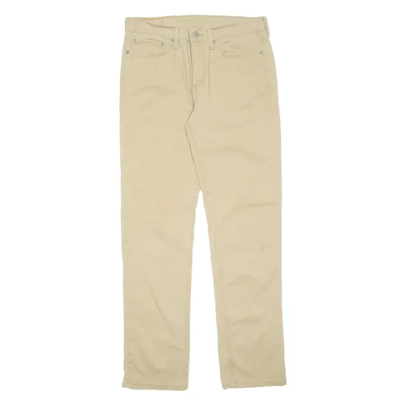 LEVI'S Mens Trousers Beige Regular Straight W34 L34