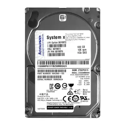 90Y8876 IBM 600GB 6Gb/s SAS 10000 2.5-inch 64MB Hard Drive
