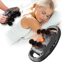 6-head Electric Massager, 1 Box Portable Handheld Muscle Massager with Accessories, Multifunctional Massage Tool for Home & T...