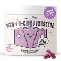 Myo & D-Chiro Inositol Capsules - Hormone Balance & Cycle Support | Legendairy Milk | for Women (40:1 Ratio) | 30 Day Supply ...