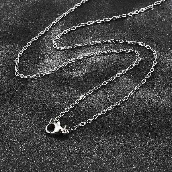 Non-Tarnish 304 Stainless Steel Cable Chain Necklaces
