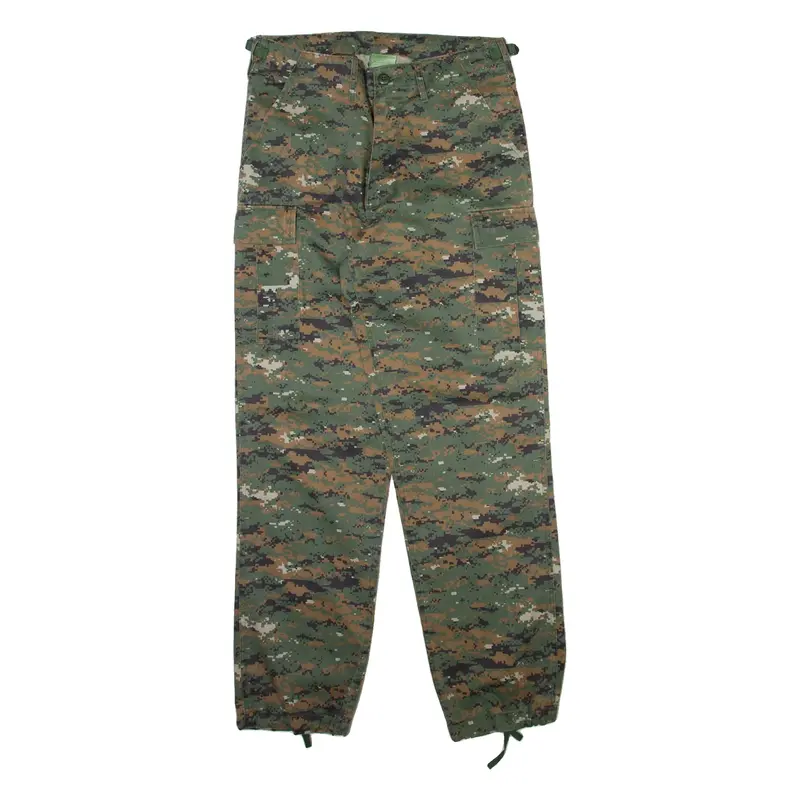 DICKS ARMY SHOP Camo Cargo Mens Trousers Green Relaxed Straight W32 L32