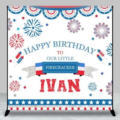 Custom Sparks Independence Day Birthday Backdrop - Aperturee