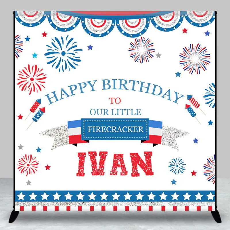 Custom Sparks Independence Day Birthday Backdrop - Aperturee