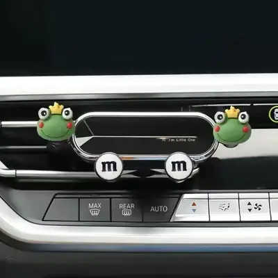 Decorative Car Phone Holder, 1 Count Car Air Vent Phone Navigation Bracket, Creative Stable Mobile Phone Stand, Universal Ca...