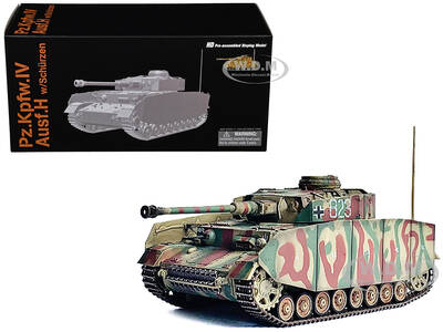 Germany Pz.Kpfw.IV Ausf.H with Schurzen Tank #823 2.Pz.Div. Normandy (1944) NEO Dragon Armor Series 1/72 Plastic Model by Dra...
