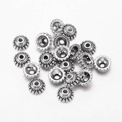 Tibetan Style Alloy Caps