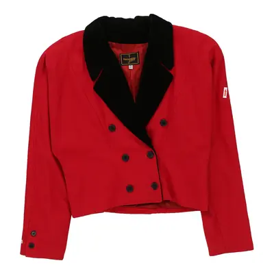 Trussardi Blazer - Large Red Wool | Size: large