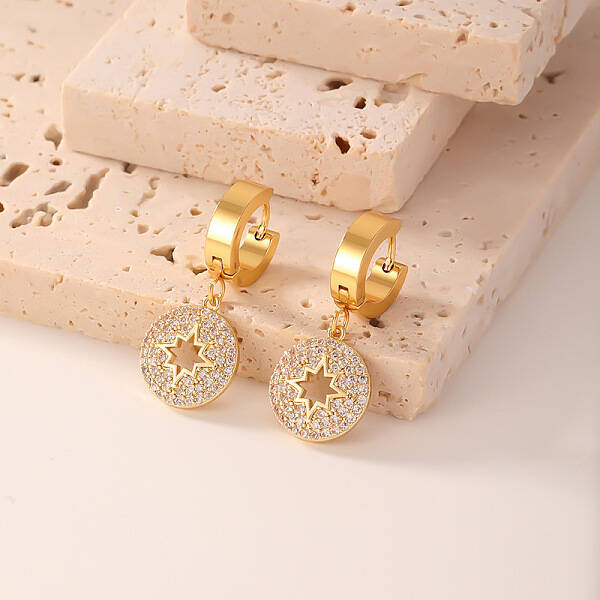 Geometric Hoop Earrings with High-end and Elegant Style