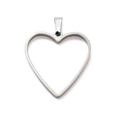 304 Stainless Steel Open Back Bezel Pendants