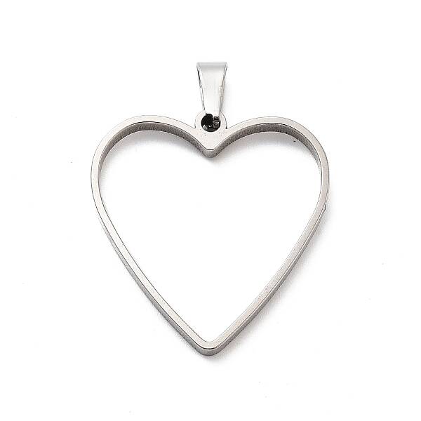 304 Stainless Steel Open Back Bezel Pendants