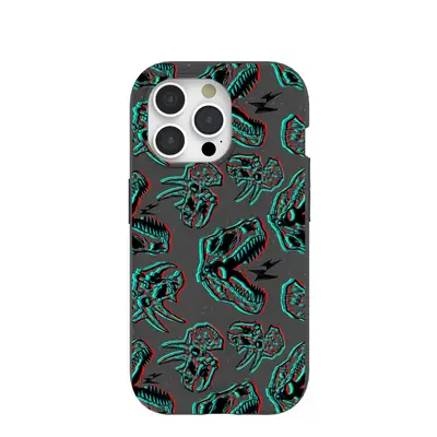 Black Fossilized iPhone 15 Pro Case