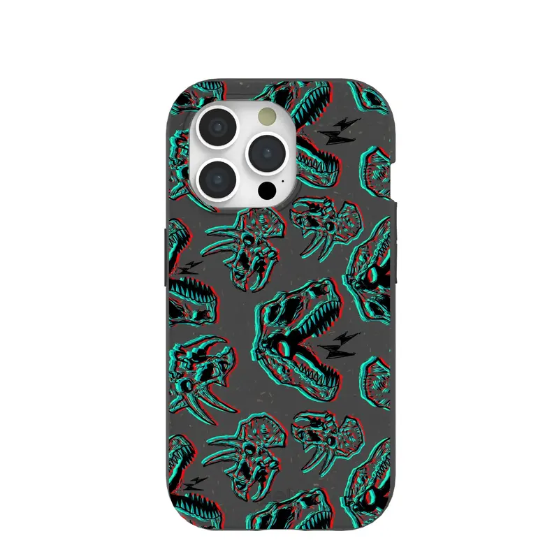 Black Fossilized iPhone 15 Pro Case