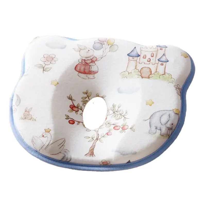 Cozy Baby Nap Pillow Silicone Shaping Pillow for Correcting Head Shape Preventing Sideways Sleeping Baby Travel Pillow Comfor...