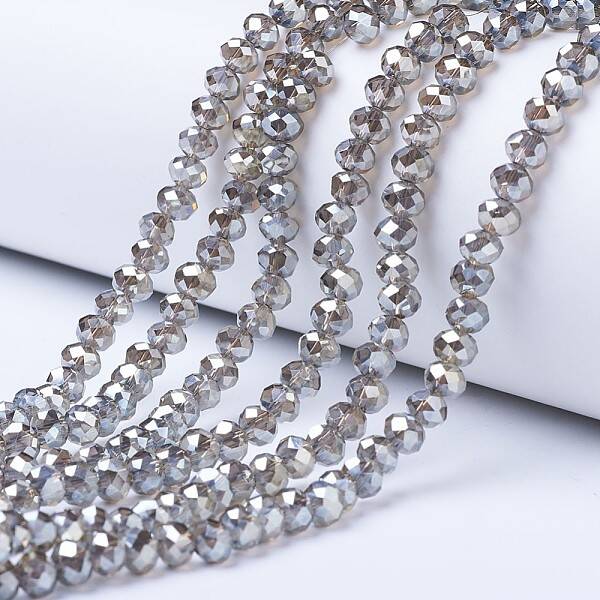 Electroplate Glass Beads Strands