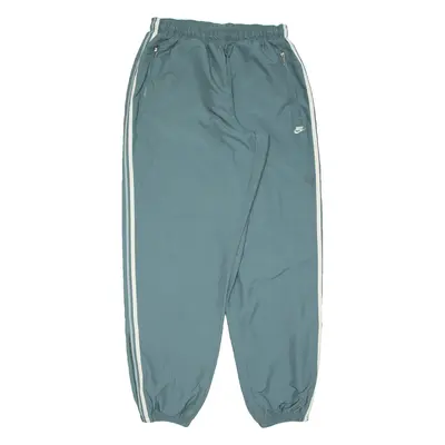 NIKE Womens Track Pants Green Tapered XL W29 L33