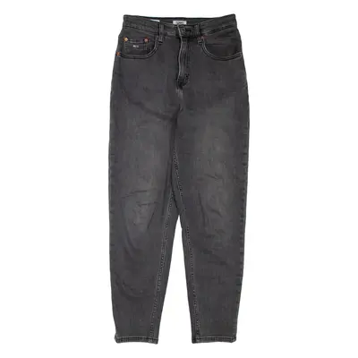 TOMMY HILFIGER High Rise Womens Jeans Grey Regular Mom W26 L32