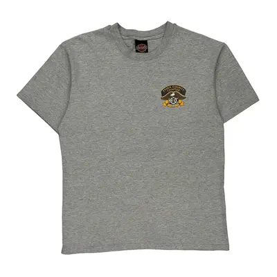 Harley Davidson Graphic T-Shirt - Large Grey Cotton Blend